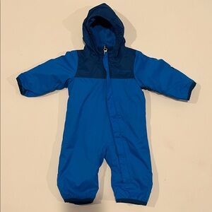 Columbia interchange Blue 0-3 Month Snowsuit fleece lined